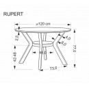Стол обеденный HALMAR RUPERT орех/орех 120